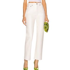 AGOLDE Recycled Leather 90's Pinch Waist in Wisp